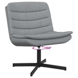 Swivel Chair Light Grey 63 x 75 x 76 cm Fabric 42007350