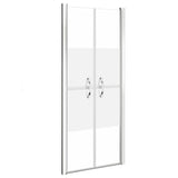 Shower Door Half Frosted ESG 86x190 cm 148788