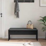 Hall Bench with Cushion Black Oak 103 x 38 x 40 cm 891561