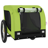 Pet Bike Trailer Green and Black Oxford Fabric and Iron 94011