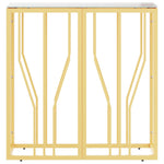 Console Table Gold 70x30x70 cm Stainless Steel and Glass 350034