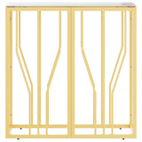 Console Table Gold 70x30x70 cm Stainless Steel and Glass 350034