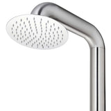 Garden Shower with Grey Base 230 cm Stainless Steel 3070794