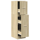 Apothecary Cabinet Sonoma Oak 30x41x118 cm Engineered Wood 855162