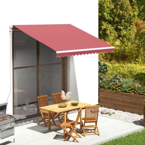 ZNTS Replacement Fabric for Awning Burgundy Red 3x2.5 m 311965