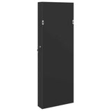 ZNTS Mirror Jewellery Cabinet Wall Mounted Black 37.5x10x106 cm 353227