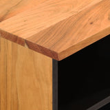 TV Cabinet 80x33x46 cm Solid Wood Acacia 356872