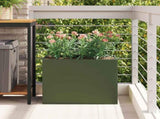 Garden Planter Olive green 50 x 32 x 40 cm Cold-rolled Steel 876353