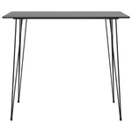 5 Piece Bar Set Black and Grey 3057380