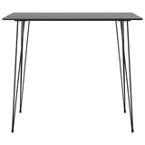 5 Piece Bar Set Black and Grey 3057380