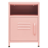 Nightstand Pink 35x35x51 cm Steel 336220