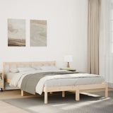 Extra Long Bed Frame without Mattress 160x210 cm Solid Wood Pine 852436