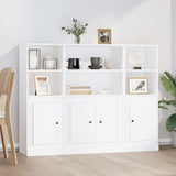 Highboards 3 pcs White Engineered Wood 3185303