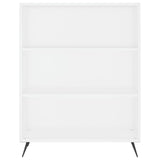 Highboard White 69.5x32.5x180 cm Engineered Wood 3189541
