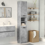 Bathroom Cabinet Concrete Grey 32x34x188.5 cm Engineered Wood 856942
