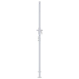 Garden Gate 85 x 174 cm Stainless Steel Silver Lockable 3402584