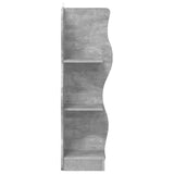 Corner Shelf Concrete Grey 34 x 33 x 102 cm Engineered Wood 899939