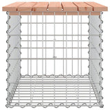 Garden Bench Gabion Design 63x44x42 cm Solid Wood Douglas 834354