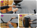 Horse Blanket Full Light Grey and Pink 105 cm Polyester 42013220
