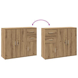 Sideboard Artisan Oak 91x29,5x75 cm Engineered Wood 855907