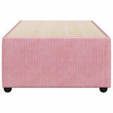 Bed Frame without Mattress Pink 80x200 cm Velvet 3284975