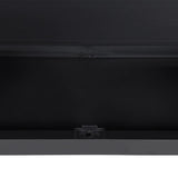 Outdoor Storage Cabinet Grey and Black 97x37x165 cm PP 364203