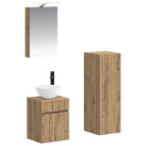 Bathroom Furniture Set 4 pcs Artisan Oak 3407462