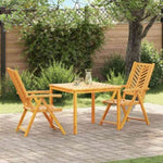 Garden Dining Set 3 pcs Brown 90 x 90 x 74 cm Solid acacia wood 3154121