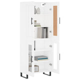 Highboard White 69.5x34x180 cm Engineered Wood 3199641