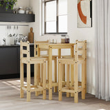 5 Piece Bar Set Solid Wood Pine 3217069
