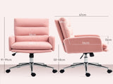 91-99cm Sherpa Fleece Office Chair - Pink T3398P329467