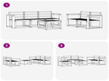 Outdoor Sofa Set 6 pcs Natural 3366012