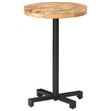 Bistro Table Round 50x75 cm Rough Mango Wood 320263