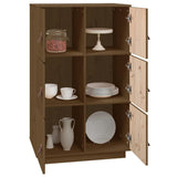 Highboard Honey Brown 67x40x108.5 cm Solid Wood Pine 820175