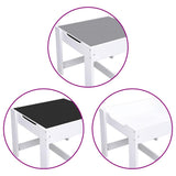 Children's Table with 2 Chairs White MDF 80283