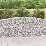 Arched Gabion Baskets 3 pcs 400x50x100/120 cm Galvanised Iron 3145957
