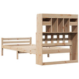 Bookcase Bed without Mattress 100x200cm Solid Wood Pine 3322259