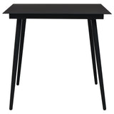 3 Piece Garden Dining Set Black PVC Rattan 3060267