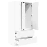 Bathroom Cabinet White 79.5 x 49 x 156 cm Engineered Wood 3406245