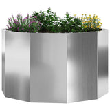 Planter Silver 60 x 60 x 35 cm Galvanised Steel 883743
