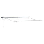 Retractable Awning with Manual Light grey 300 x 250 cm Fabric 3330088