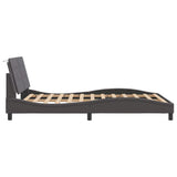Bed Frame without Mattress "Zadar" Grey 120x200 cm Faux Leather 3208173