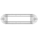 Gabion Raised Bed Galvanised Iron 190x50x100 cm 152033