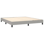 Bed Frame without Mattress Light Grey 180x200 cm Super King Fabric 3120532
