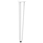 ZNTS Hairpin Table Legs 4 pcs White 72 cm Solid Steel 4012445