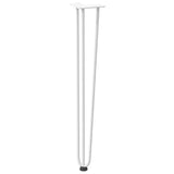 ZNTS Hairpin Table Legs 4 pcs White 72 cm Solid Steel 4012445