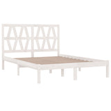 Bed Frame without Mattress White Solid Wood Small Double 3103969