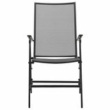 Folding Mesh Chairs 4 pcs Steel Anthracite 310153