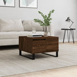 Coffee Table Brown Oak 55x55x36.5 cm Engineered Wood 830771