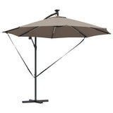 Umbrella Taupe 294 x 294 x 248 cm Polyester and Aluminium 42003386